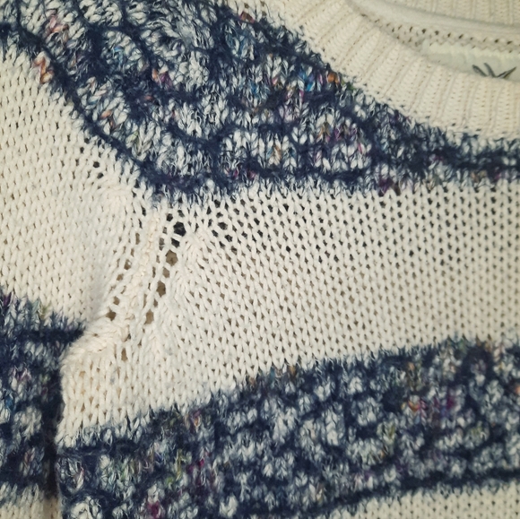 Anthropologie Tabitha Eyelash Striped Pullover/Sweater - Picture 8 of 9